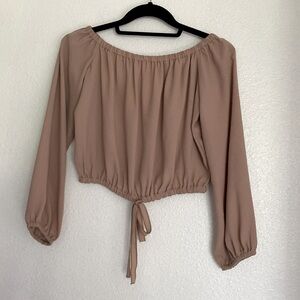 Aritzia Wilfred cropped blouse